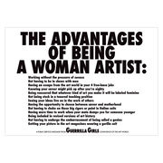 Guerrilla Girls Advantages of Being a Woman Artist shelf print